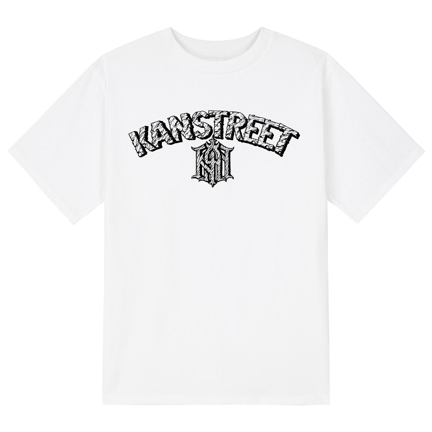 Khan 6312 Ktw0174 Lettering Old Khan Short Sleeve T-Shirt - White White/L