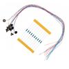 10 PCS Wall Lamp Post Street Lamp Model Railway Train Lamp Black LED Ceiling Lamp For OO/HO Scale LED Street Lamp Models