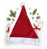 Christmas Santa Hat With Braids Pompom 58 Circumference 50-55 1 Piece
