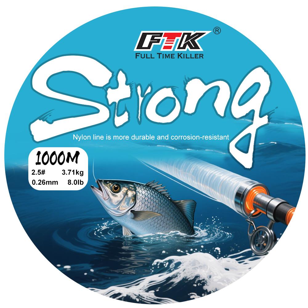 1000M Fluorocarbon Coating Fishing Line 0.14mm-0.50mm 4.0LB-24.5LB Carbon Fiber Leader Line Fishing Lure Wire Sinking Line Japan