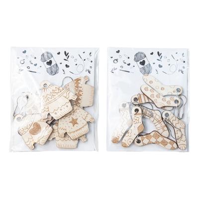 Holz Anhänger Strickmaschenmarkierer Holz Häkelnadelverschluss Für DIY Bastelmarkierer