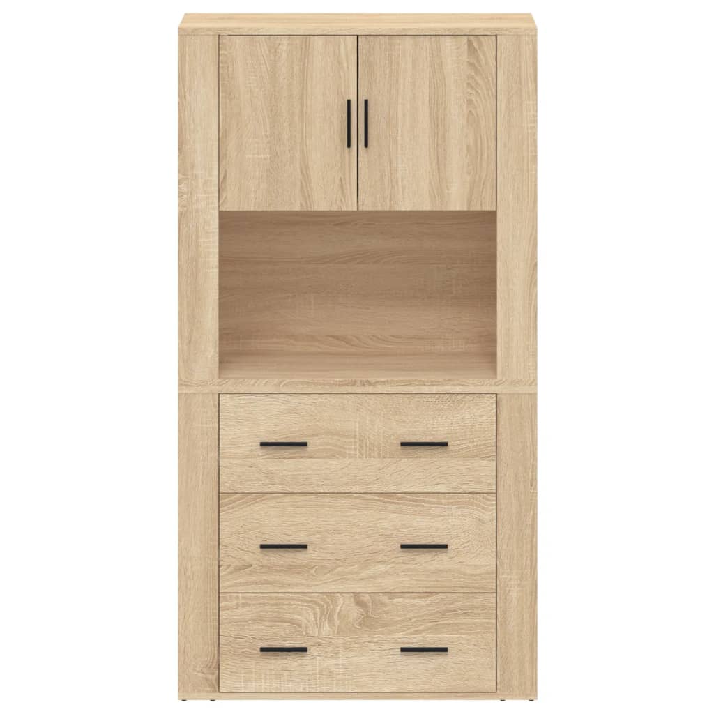 Highboard Sonoma Oak Wood Based Material