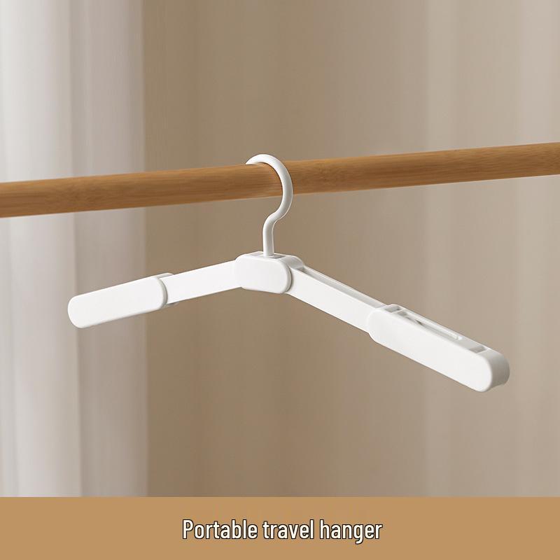 Retractable No-Drill Folding Clothes Rack: Multi-Functional Travel Drying Rod for Hotel & Balcony Use