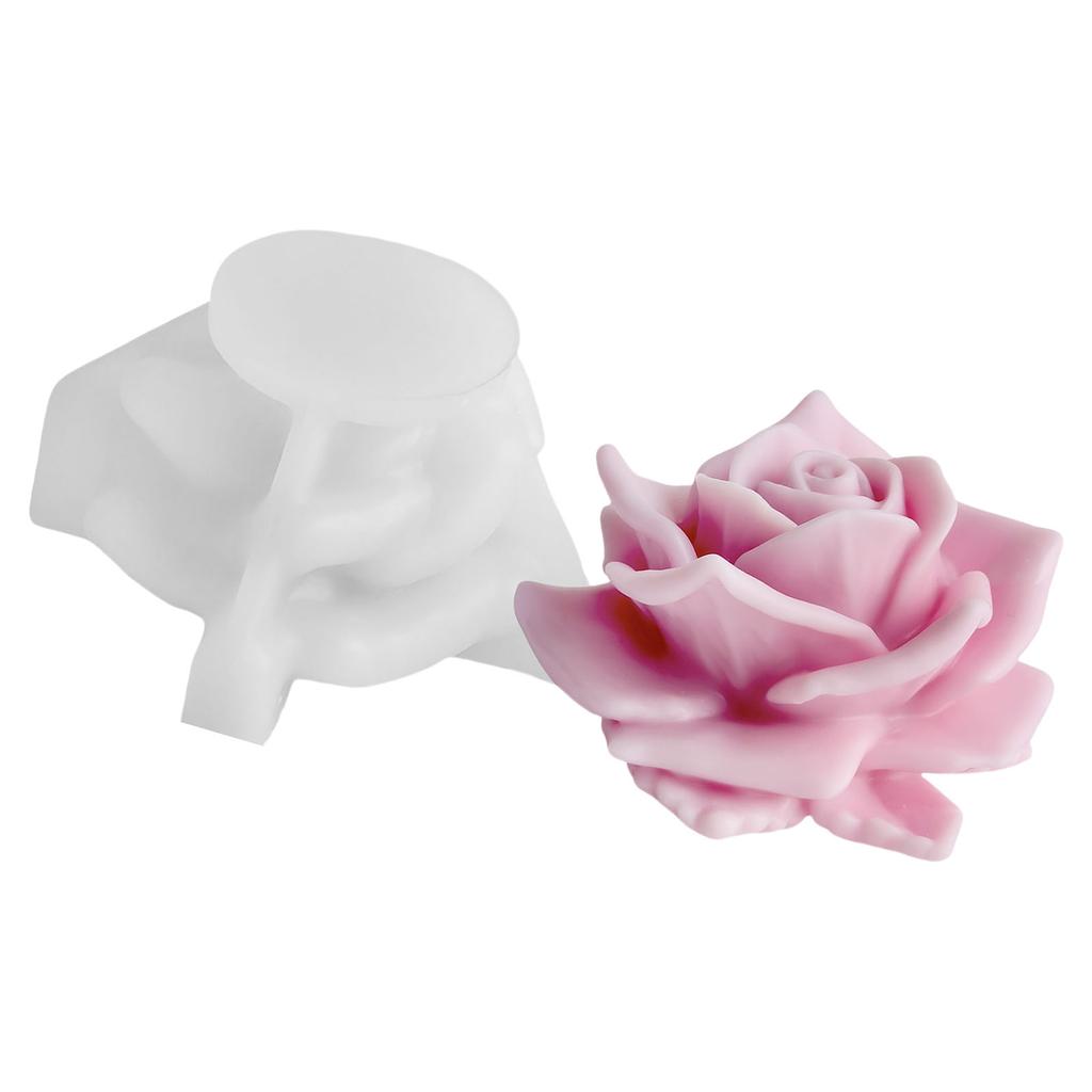 Rose Flower Silicone Candle Molds for Making Candle Soap Epoxy Resin Multipurpose Silicone Mould for Gypsum Decoration