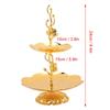 7PCS Metal Gold Cake Stand European Two Tiered Tray 2 Layer Cupcake Stand  Home Kitchen Use