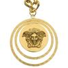Used VERSACE Medusa GP Chain Long Necklace Gold