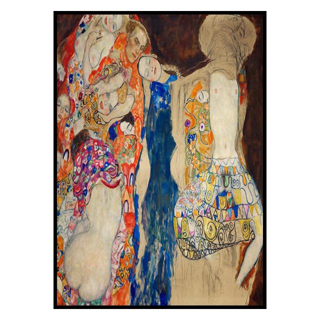 

Роботи Густава Клімта Поцілунок Декоративна фреска Кольоровий плакат Картина на полотні та Настінні картини для вітальні для сучасного домашнього декору Без рамки 21*30cm