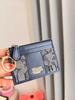 Compact Keyring Card Holder & Coin Purse with ID Clip