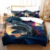 Bedding Three-Piece Set 3D Digital Cartoon Animation Microfiber Duvet Set