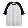 Pure Cotton Multicolored Heavy-duty Couple T-shirt with Shoulder Sleeves for Short-sleeved Women