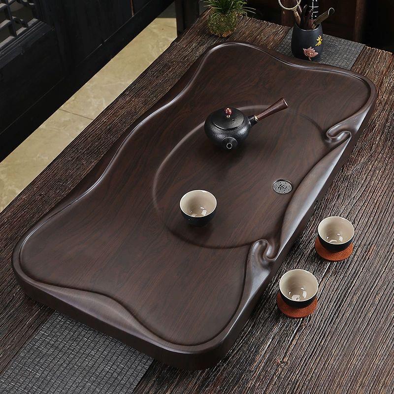 Деревянный поднос для слива чая