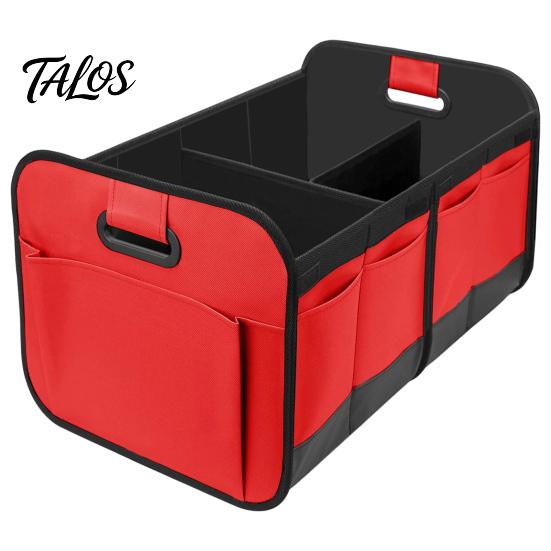 Car Trunk Organizer Organizer, Partitioned Compartments Design, Durable Waterproof Camping Gear Storage Oxford Cargo Container for Vehicle And
