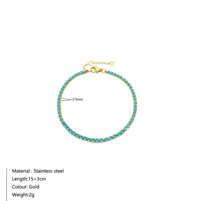 European & American Luxury Geometric Zircon Tennis Bracelet