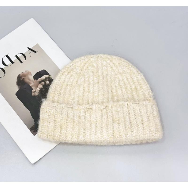 25 Early autumn new sundry wind simple pullover wool hat warm ear protection knitted hat casual snow hat