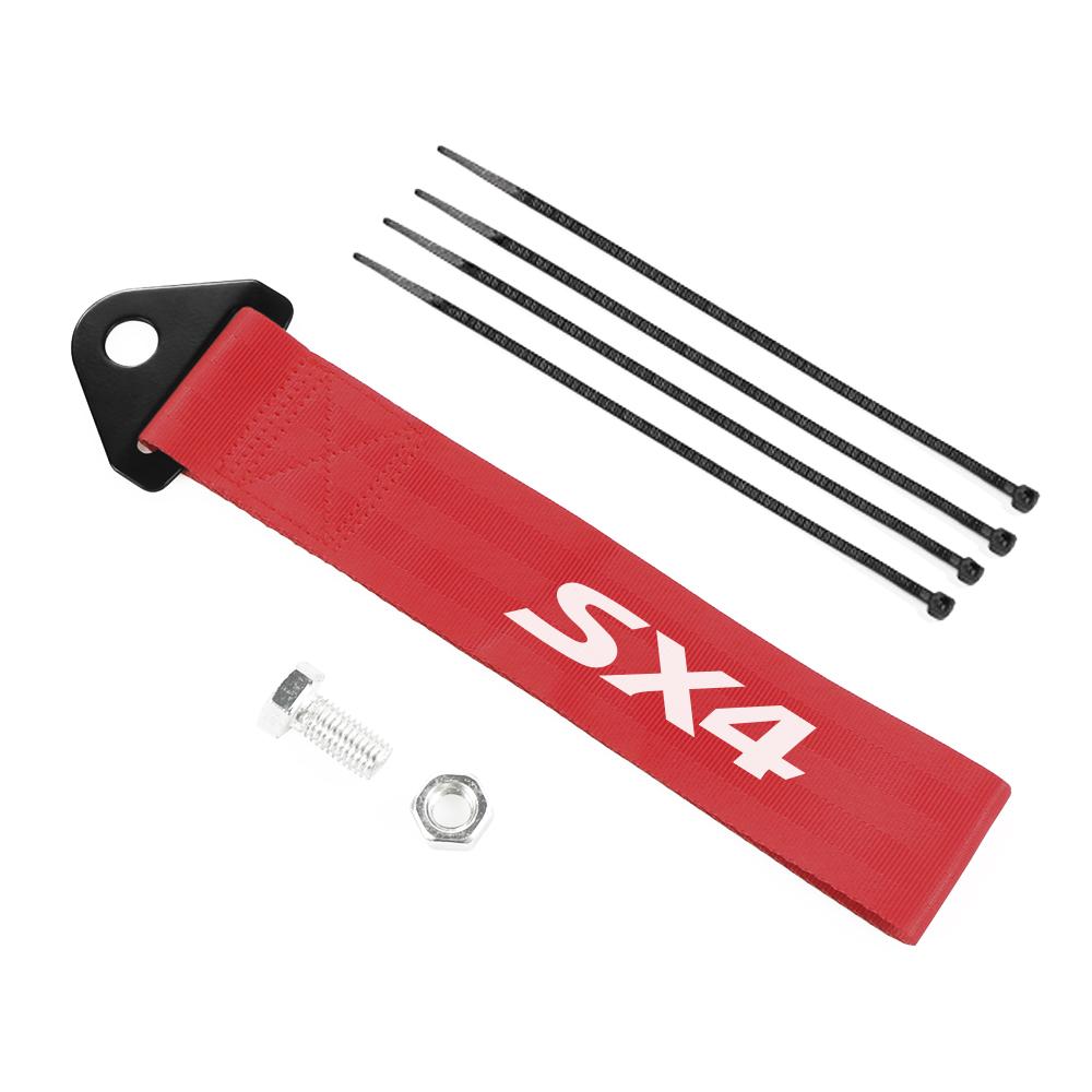 Car Decorative Tow Rope For Suzuki Jimny Swift Grand Vitara Ignis Alto Baleno SX4 Samurai S-Cross Celerio Ertiga Ciaz Equator