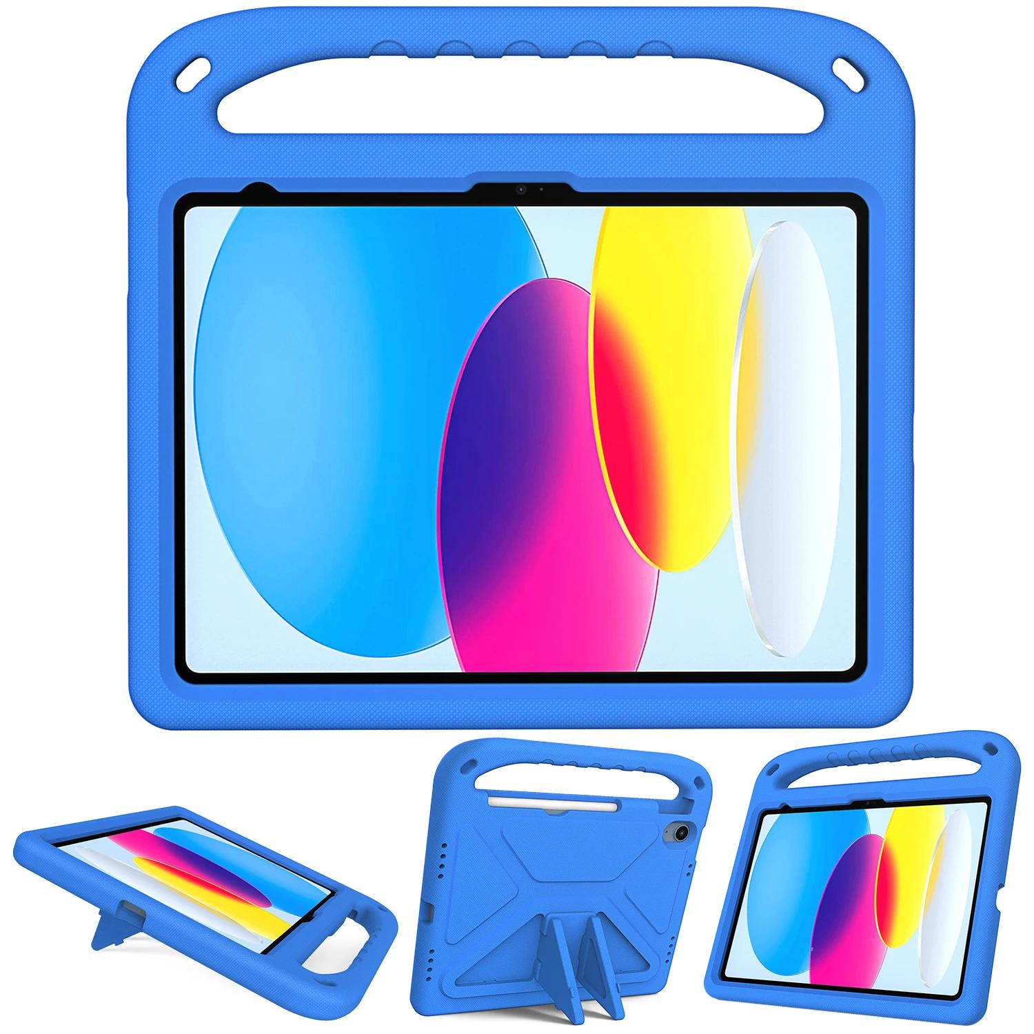 EVA Tablethoes voor iPad 11e Generatie A16 10e 9e 8e 7e 10.2 Pro 11 Air 11 13 M3 Mini 7 6 5 4 3 Standaard Schokbestendig Kinderhoes iPad mini 4 5