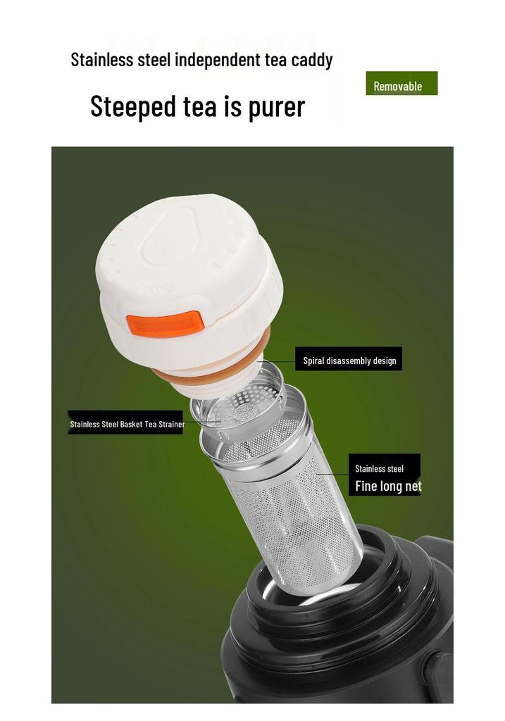 Large Capacity 304 Stainless Steel Thermos Cup - Portable Outdoor Travel Kettle for Hot Water