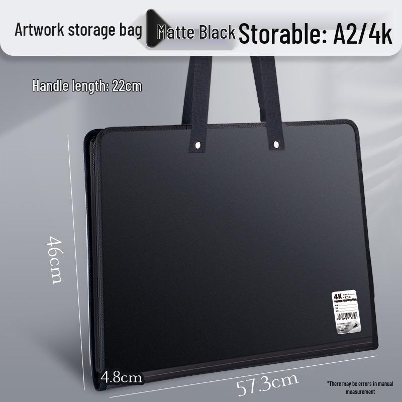 4K Frosted Art Portfolio: Student Handbag & Drawing Paper Storage Album 8K