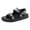 Summer Men's Sandals Comfortable and Lightweight Hook Loop Men Roman Shoes Outdoor Non-Slip Beach Sandals Flip Flop Sandals