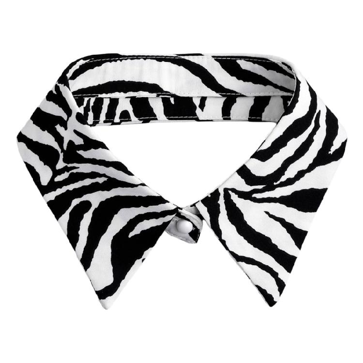 Modern Black White Striped Faux Collar Insert Detachable Collar False Lapel Blouse Collar False Collar Fashion Statement