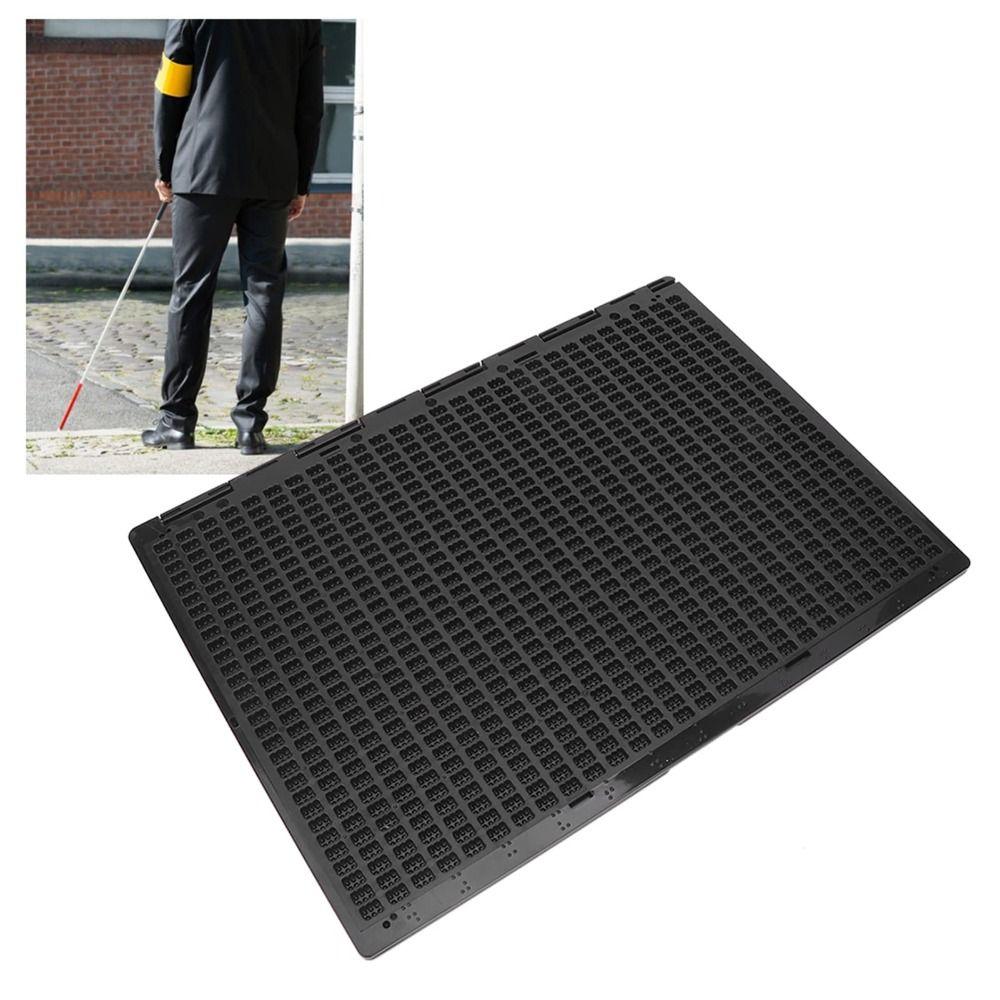 Verdickte Tafel Braille Schreibtafel 27 Reihen 30 Zellen Gittertafel Braille Schiefer Dicke Schiefer Taktile Braille Lernhilfen