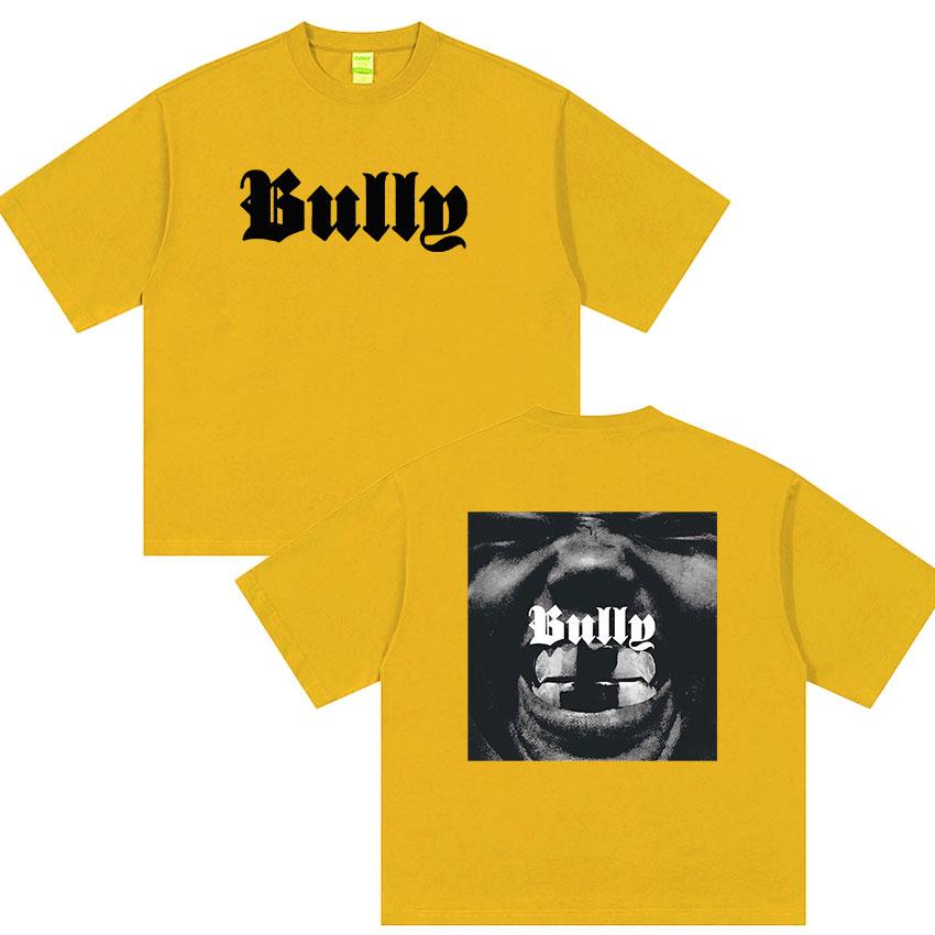 

2026 New Album Bully Kanye West Graphic Tshirt UNISEXs Rap Gothic Fashion Oversized Cotton Tshirts Retro Hiphop Clothing Tops M