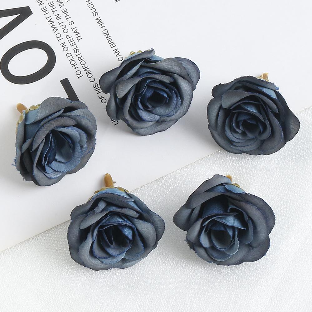 10 Stück Rose Künstliche Blumen 7CM Seide Gefälschte Blütenköpfe Für Heimdeko Hochzeit Hochzeitsdekoration DIY Handwerk Girlandenzubehör