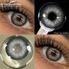 1 Pair Blue Color Contact Lenses Colored Lenses for Eye Beauty Makeup Gray Pupils Lens Yearly Cosmetic Green Contacts
