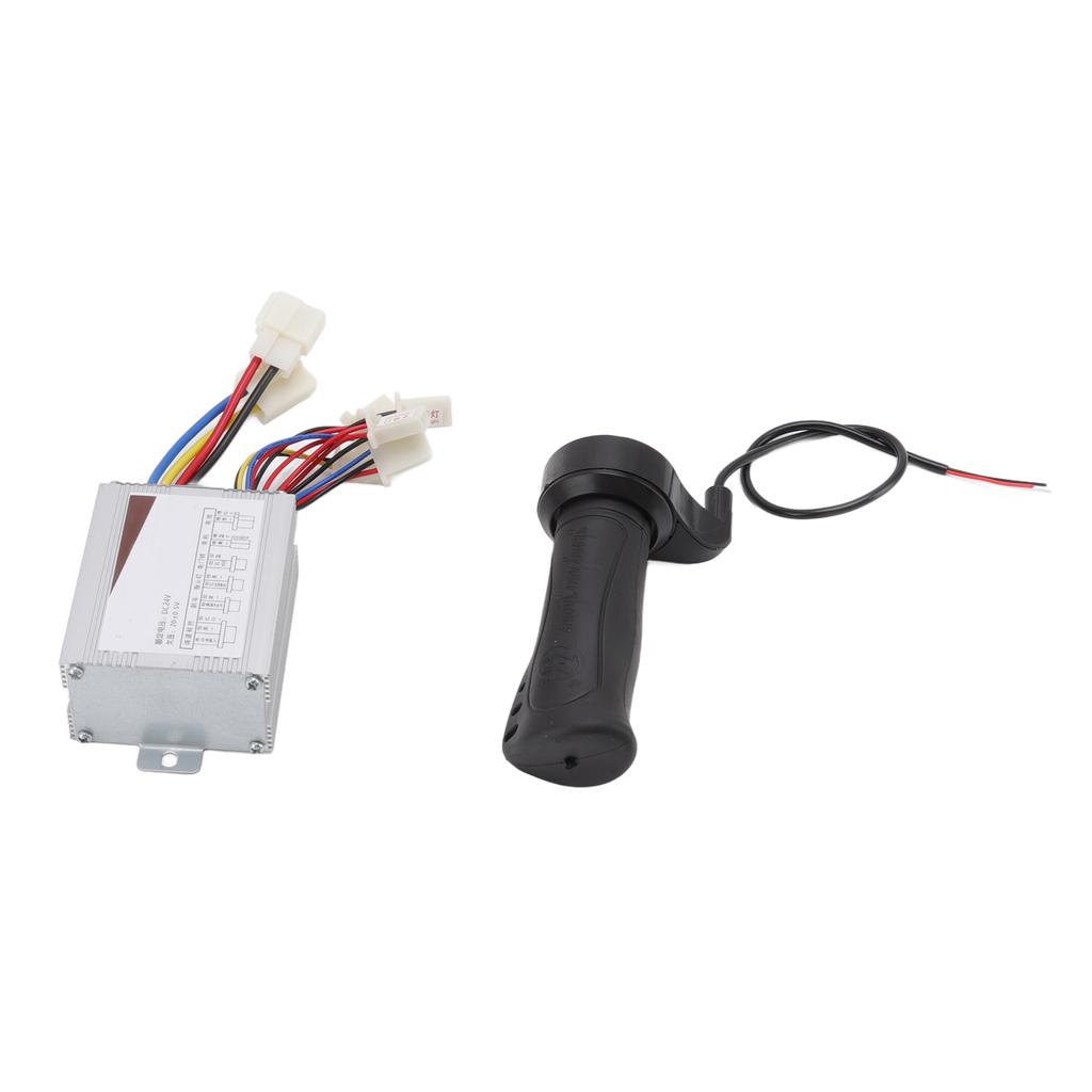 24V 500W Motor Brushed Controller with Throttle Twist Grip Low Noise for Wind Turbine Scooters