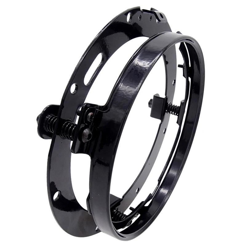 1 Pcs Motorcycle 7 Inch Round LED Headlight Mounting Bracket Ring Black/Silver Holder Brackets For Harley Jeep Wrangler JK TJ