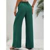 Women's Casual French Comfortable Straight Leg Wide Leg Pants with Pockets for Women