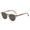 Retro-inspired Round Sunglasses With Stud Detailing Japanese And Korean-inspired Fashion Sunglasses European And American- Polarised Sunglasses