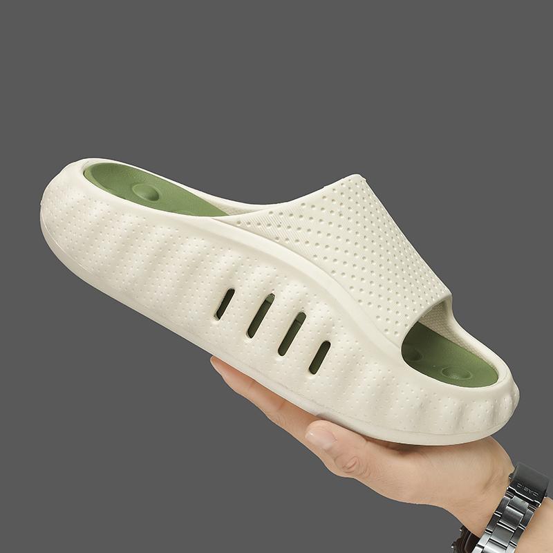 Summer New Men S Massage Slippers Indoor Outdoor Anti-Slip Comfortable Slides Beach Sandals Men Casual Shoes Male House Slippers 40-41