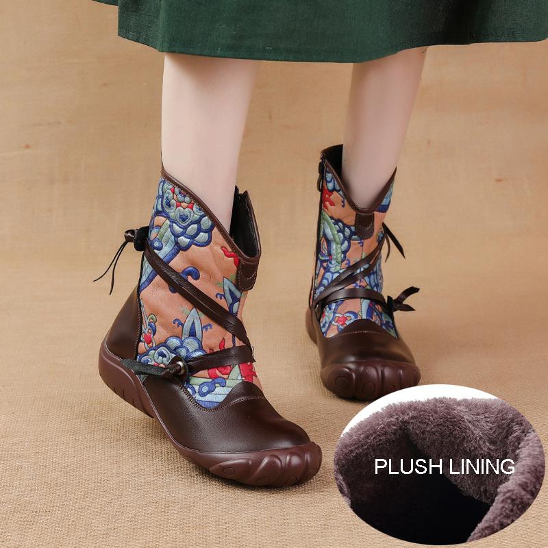 Зимние теплые ботинки для женщин Плоские туфли Ботильоны для женщин 41