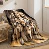 Cute Golden Retrievers Pile Blanket bedroom Blanket for Livingroom Couch lunch break Soft throw for Friend's festival Gift