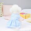 2023 Spring and Summer Dog Skirt Pet Clothes Installed Teddy Chenery Small Dogs Pearl Fresh Cotton Skirt Dog Clothes Dog Dress