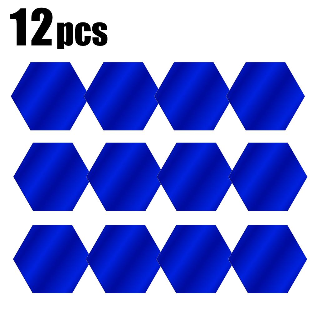6/12pcs 3D Mirror Wall Stickers Hexagon Shape Acrylic Removable Wall Sticker Decal DIY Home Decoration Art Mirror Ornaments