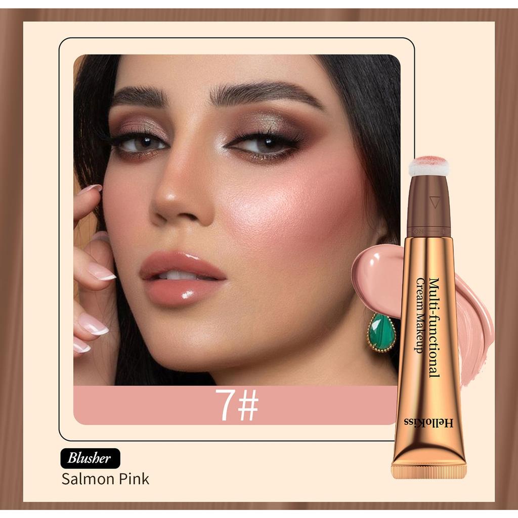 Blush High-gloss Grooming Multi-functional Makeup Pen, Pearlescent Fine Glitter Brightening Facial Grooming Cream