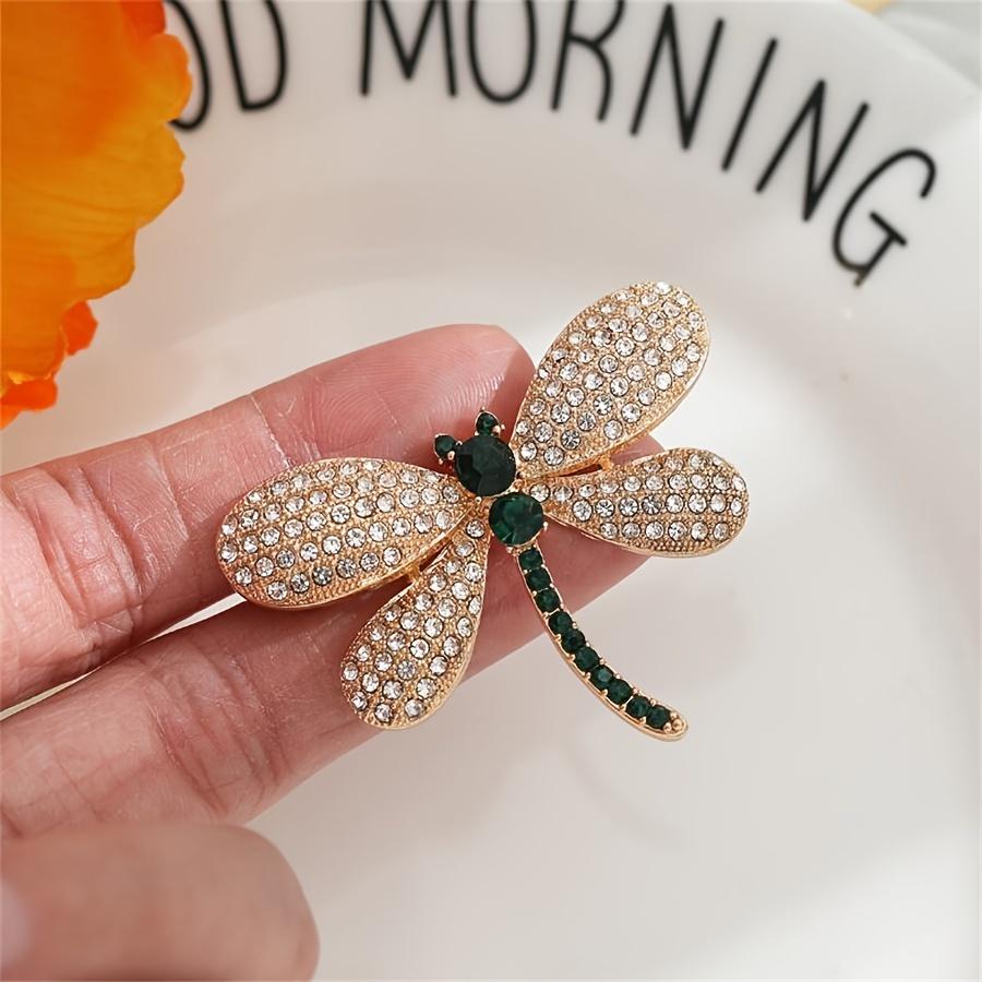 Adorable Dragonfly Brooch Pin Insect Hairpin Autumn and Winter Sweater Jacket Accessory