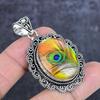 Natuurlijke Dichroïsche Glazen Edelsteen 925 Sterling Zilver Sieraden Hanger 2,13" ETC-14014