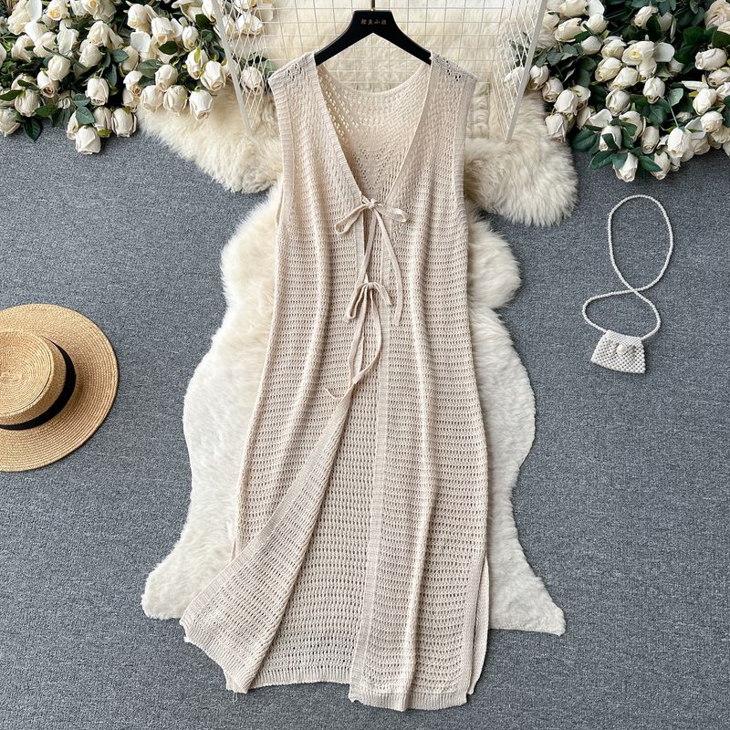 

Retro Summer Chic Stylish Dress Shawl Apricot color One size