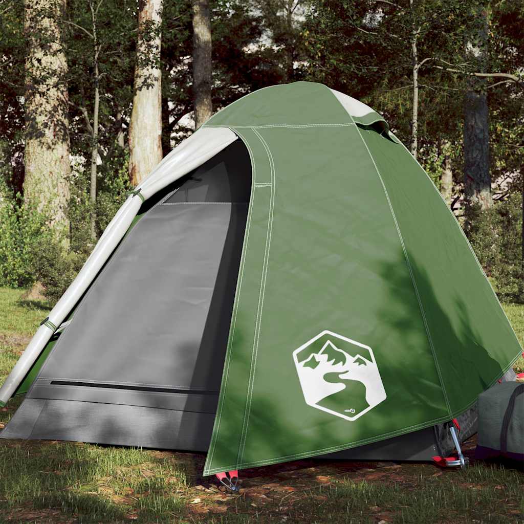 Vidaxl Tourist Tent, 2-Person, Dome, Green, Waterproof