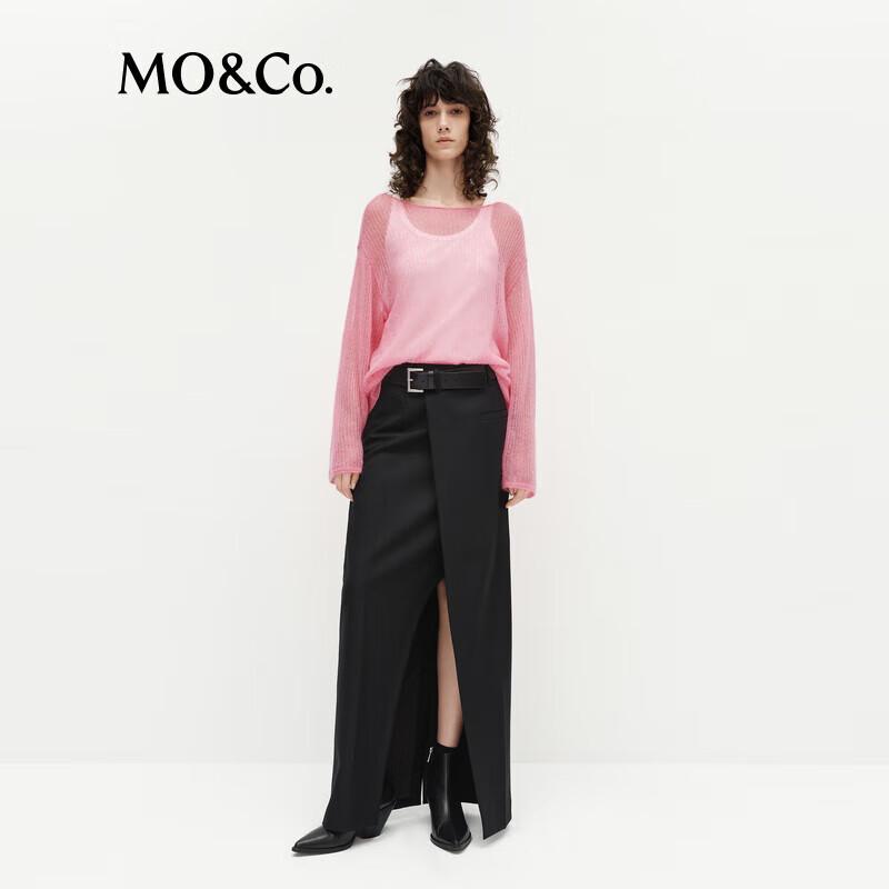 MO&Co. Mohair Blend Knit Two-Piece Set
