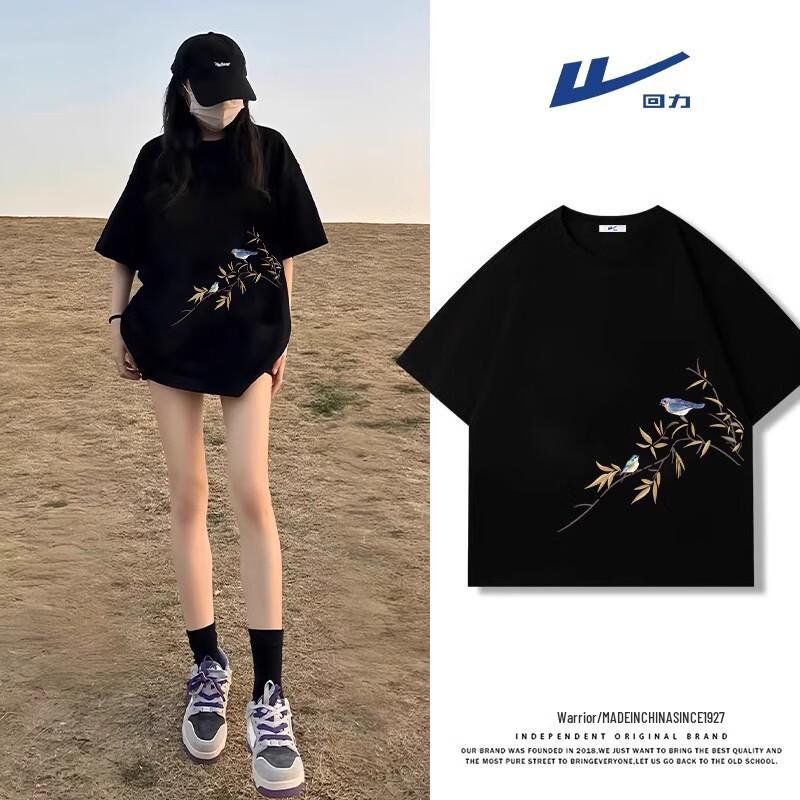 

Warrior Women s Guofeng Bird Graphic T-Shirt L