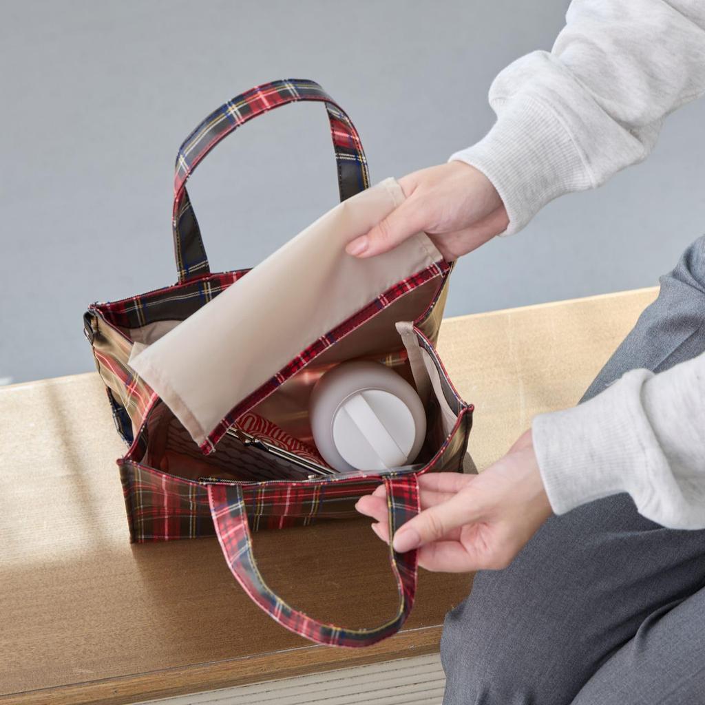 ROOTOTE Damen Kleine Laminierte Lunchtasche, EU Quadrat Laminierte-S, 3601 (360601 Grün prüfen)