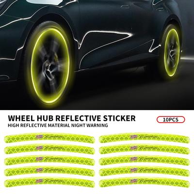 Car Logo Wheel Hub Reflective Tire Rim Decoration Sticker for ATS BLS CT4 CT6 CTS ESCALADE STS XLR XT4 XT5 XTS SLS