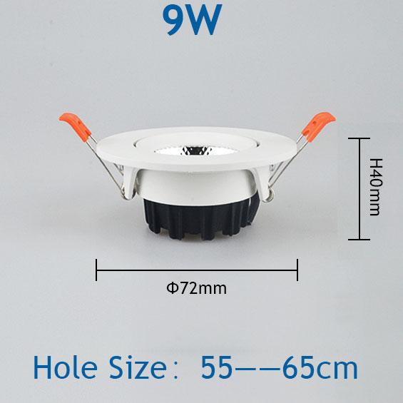 5W 7W 9W 12W 15W 18W Led Downlight Indoor COB Led Ceiling Lamp Bulb Spotlight Cob Showcase Spotlight