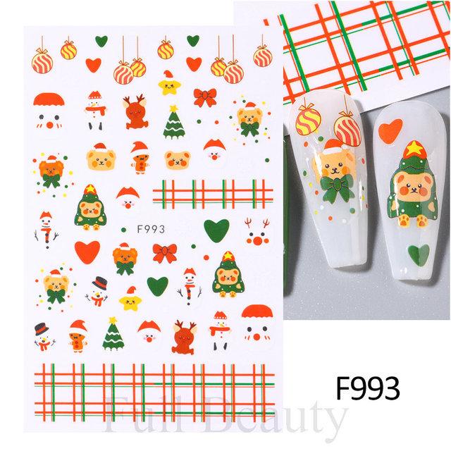 Nail Art Stickers Autumn Thanksgiving Maple Leaf Harvest Mushroom Hazelnut Honey Yellow Leaf Nail Stickers