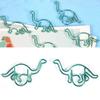 12 Pcs Clip Dinosaur Shaped Color Coated MultiFunction Thickened Paper Clip 3x3cm