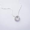 Personality Popular Fashion Temperament 925 Sterling Silver Jewelry Tricyclic Love Simple Clavicle Chain Pendant Necklaces XL129